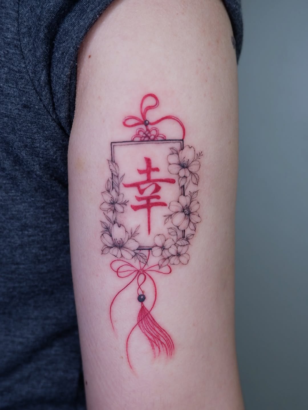 Floral Norigae custom tattoo design